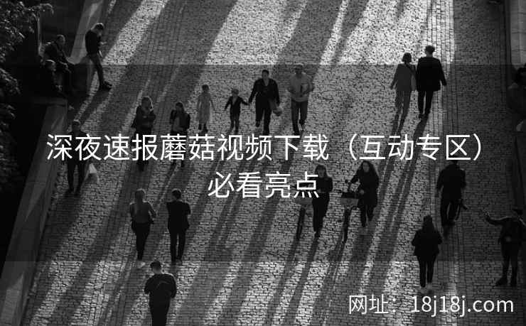 深夜速报蘑菇视频下载（互动专区）必看亮点
